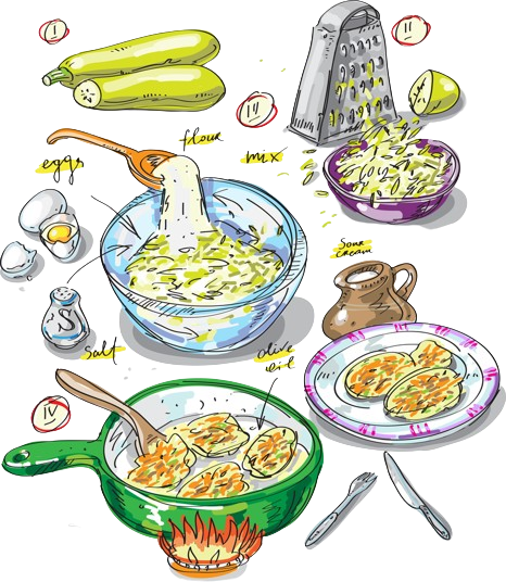 کوکو کدو سبز برای کودک سلیاکی